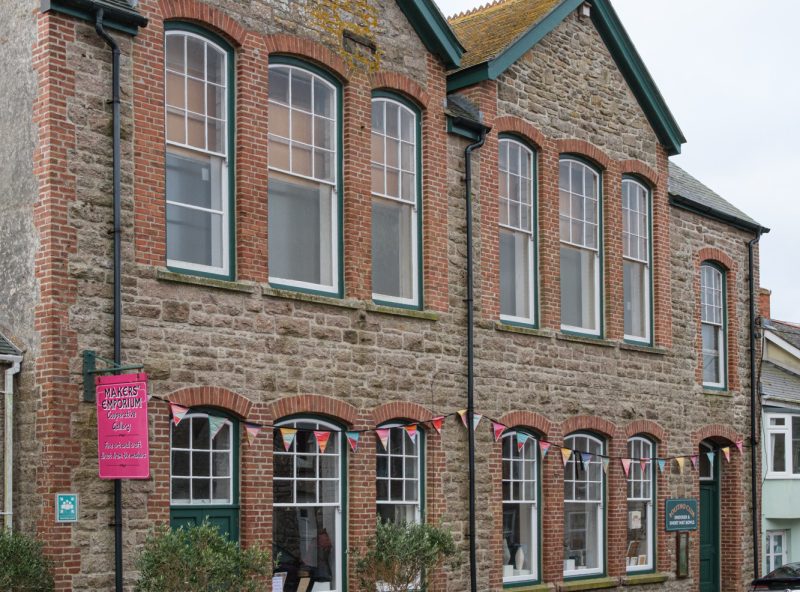 The facade of the Maker's Emporium on Cape Cornwall Street, St Just
