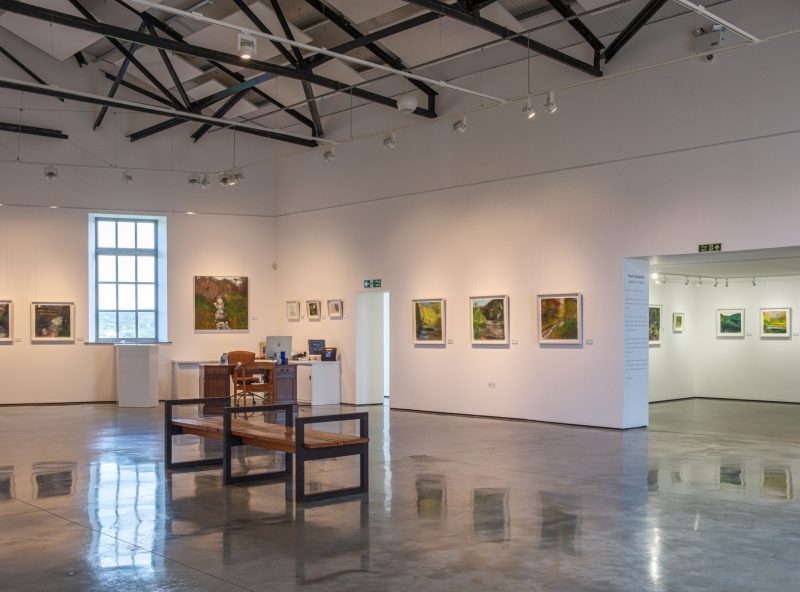 The interior of the Jackson Foundation Gallery on North Row, St Just